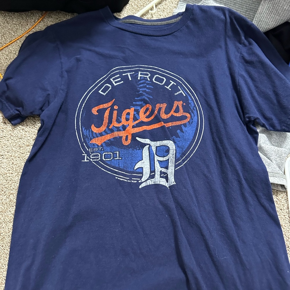 Detroit Tigers Navy Blue Short Sleeve Tee